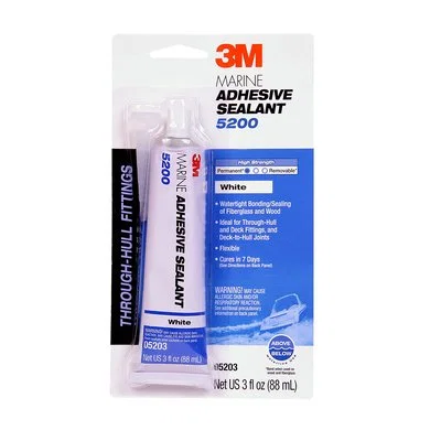 05203 – 3M Adhesive Sealant, Used For Permanent Bonding Of Wood/ Gelcoat And Fiberglass For Marine Applications 3 Oun...